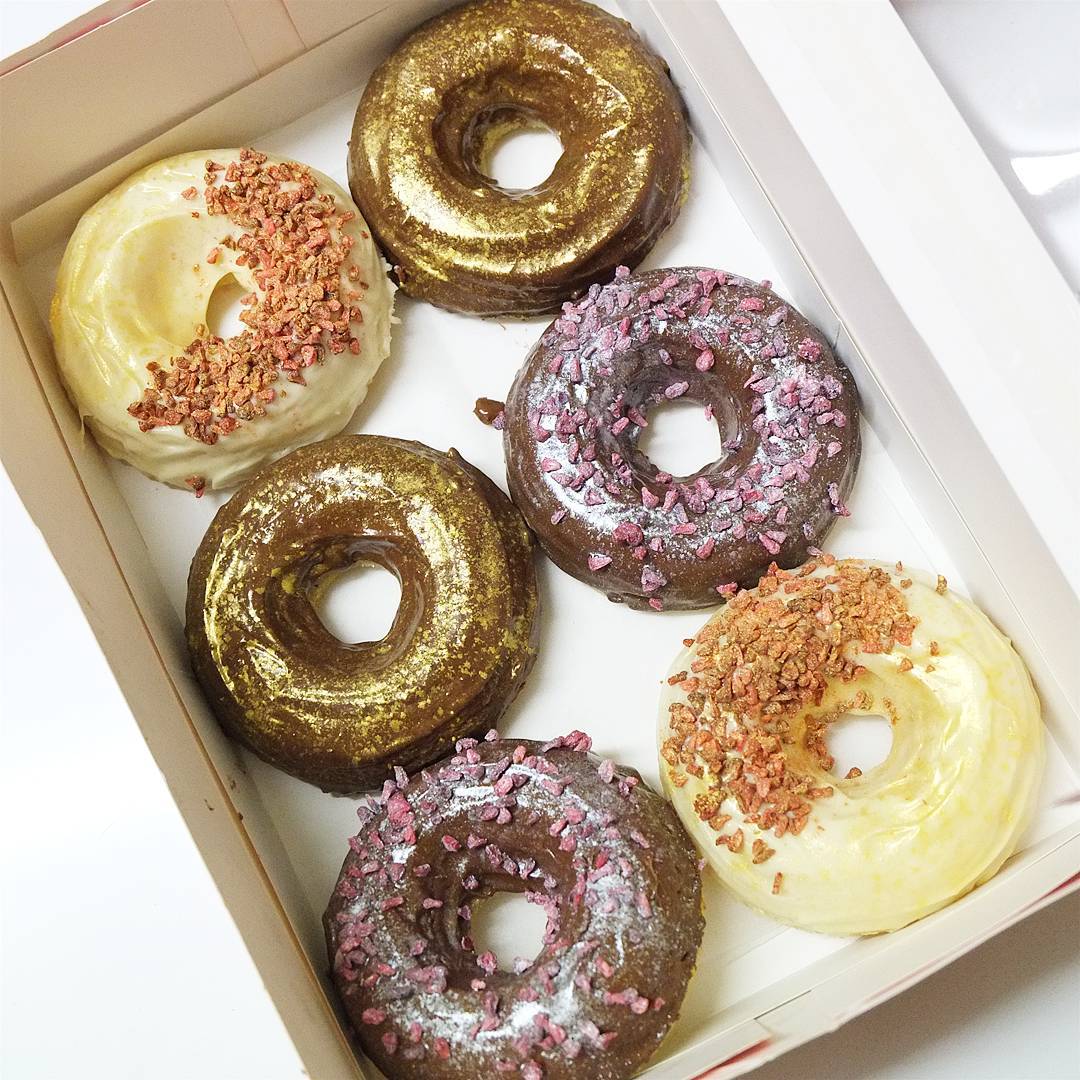 vegan gluten free glitter doughnuts