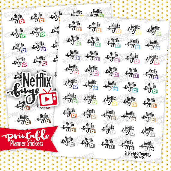 netflix binge planner stickers
